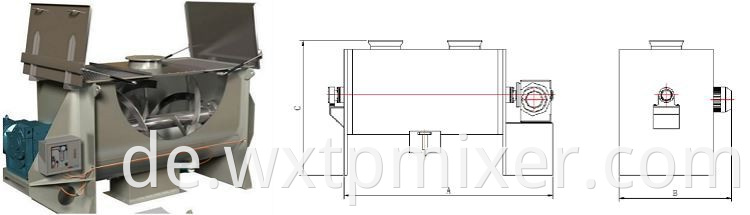 Horizontal Ribbon Feed Mixer2